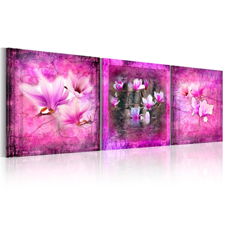 Canvas Art Print Pink magnolia flowers 56595 additionalImage 2
