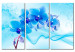 Canvas Art Print Ethereal orchid - blue 58795