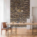 Wall Mural Stone Wall - Background with Dark Brick Texture and 3D Effect 60995 additionalThumb 6