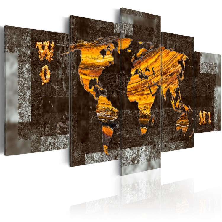 Canvas Art Print Hidden Gems (World Map) 69495 additionalImage 2