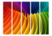 Room Divider Rainbow Wave II - colorful geometric figures in an abstract wave 95695 additionalThumb 3
