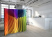 Room Divider Rainbow Wave II - colorful geometric figures in an abstract wave 95695 additionalThumb 2