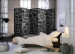Room Separator Black Stones II - architectural black texture of stone tiles 95995 additionalThumb 2