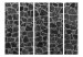 Room Separator Black Stones II - architectural black texture of stone tiles 95995 additionalThumb 3