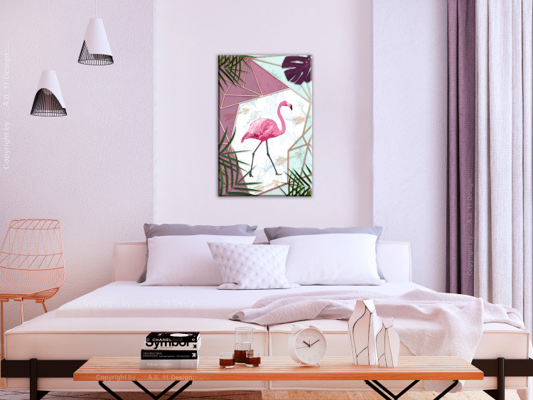 Canvas Flamingo Walk (1 Part) Vertical 114106 additionalImage 3