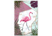 Canvas Flamingo Walk (1 Part) Vertical 114106