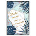 Poster Make today an adventure - golden English text and tropical leaves 114406 additionalThumb 24