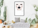 Poster Black lips - composition on white with a woman's face with dark lipstick 115006 additionalThumb 11