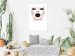 Poster Black lips - composition on white with a woman's face with dark lipstick 115006 additionalThumb 12