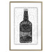 Poster Tequila festival - black and white decorative composition with a bottle of alcohol 115106 additionalThumb 14