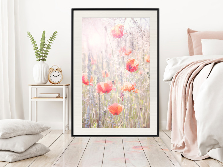 Poster Summer Meadow - colorful composition with red poppies among field flowers 116406 additionalImage 17
