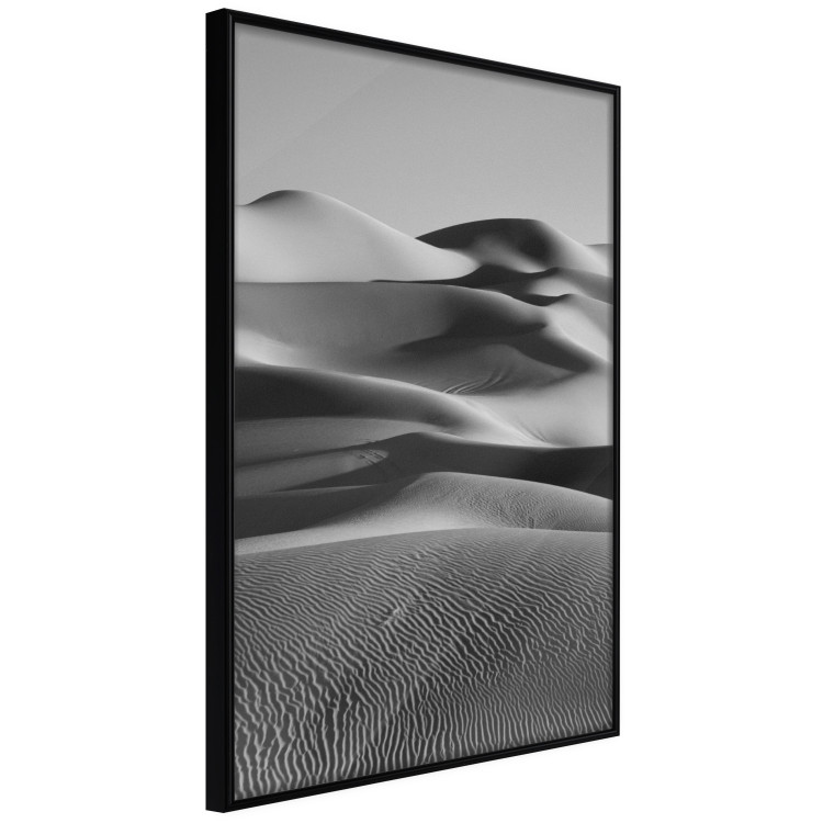 Poster Desert Dunes - black and white landscape amidst hot desert sands 116506 additionalImage 12
