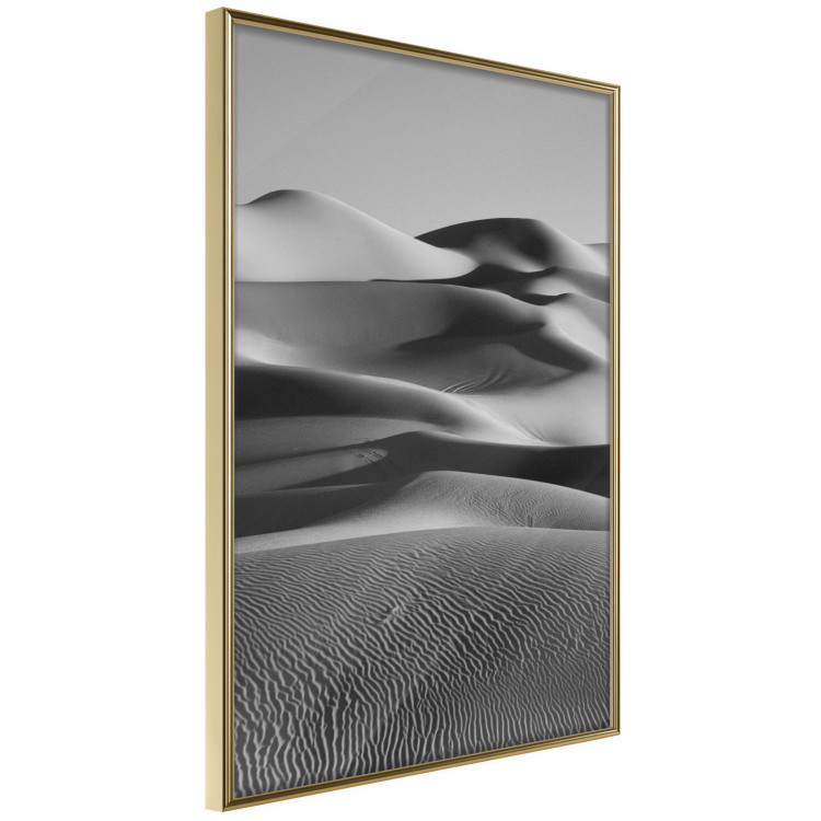 Poster Desert Dunes - black and white landscape amidst hot desert sands 116506 additionalImage 11