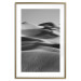 Poster Desert Dunes - black and white landscape amidst hot desert sands 116506 additionalThumb 16