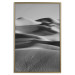 Poster Desert Dunes - black and white landscape amidst hot desert sands 116506 additionalThumb 16