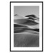 Poster Desert Dunes - black and white landscape amidst hot desert sands 116506 additionalThumb 17