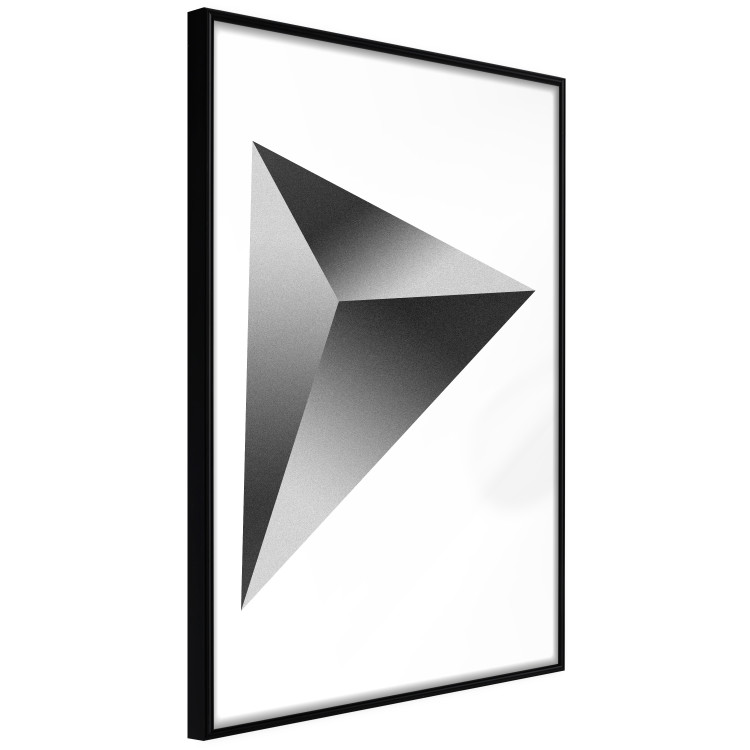 Poster Geometric Solid - simple black and white composition with a convex figure 116606 additionalImage 10