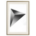 Poster Geometric Solid - simple black and white composition with a convex figure 116606 additionalThumb 19