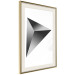 Poster Geometric Solid - simple black and white composition with a convex figure 116606 additionalThumb 2