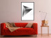 Poster Geometric Solid - simple black and white composition with a convex figure 116606 additionalThumb 5