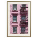 Wall Poster Fire Escape Stairs - architectural shot with a pink-painted building 116706 additionalThumb 19