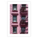 Wall Poster Fire Escape Stairs - architectural shot with a pink-painted building 116706 additionalThumb 25