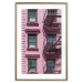 Wall Poster Fire Escape Stairs - architectural shot with a pink-painted building 116706 additionalThumb 16