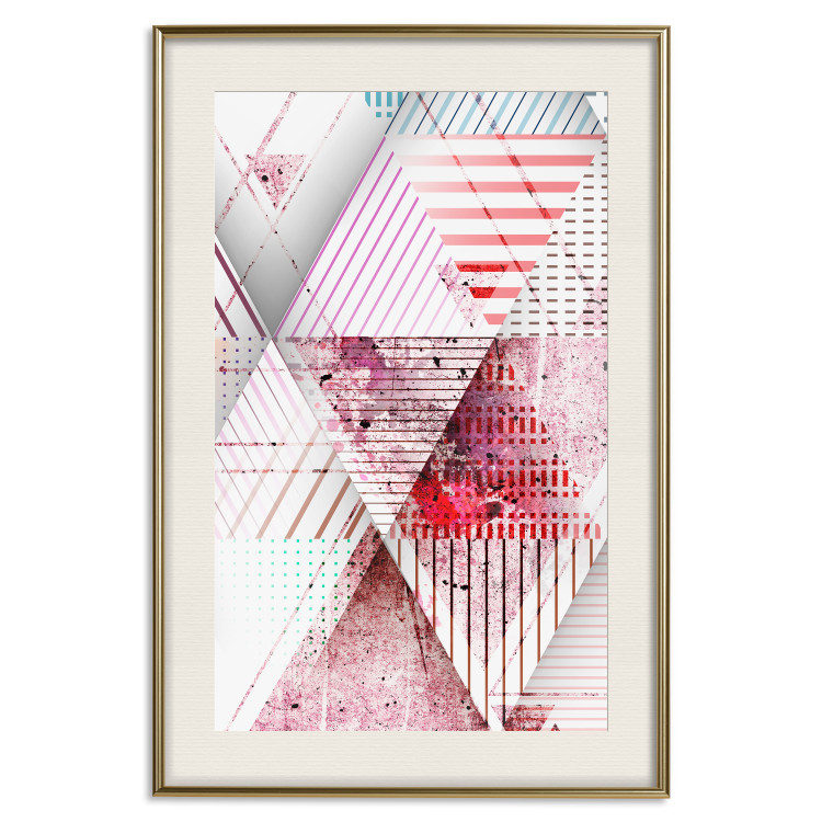 Wall Poster Geometric Triangle - colorful abstract composition in triangles 117206 additionalImage 18