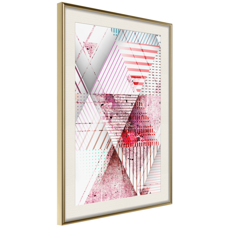 Wall Poster Geometric Triangle - colorful abstract composition in triangles 117206 additionalImage 2