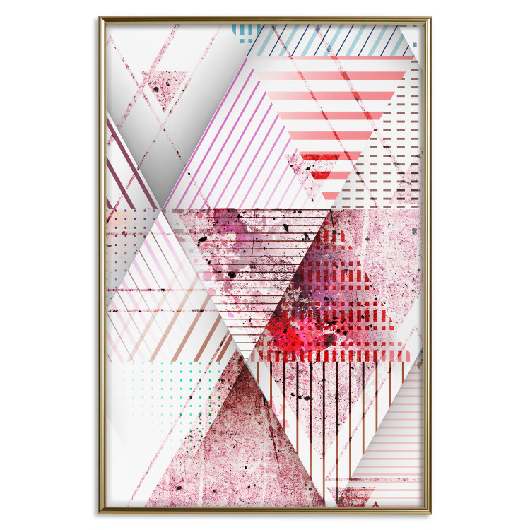 Wall Poster Geometric Triangle - colorful abstract composition in triangles 117206 additionalImage 15