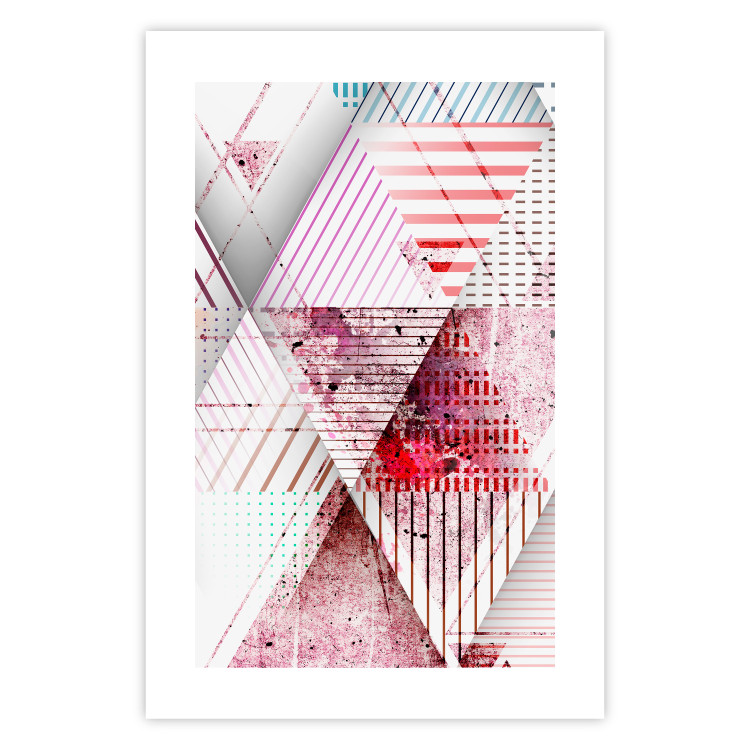Wall Poster Geometric Triangle - colorful abstract composition in triangles 117206 additionalImage 24