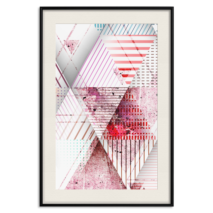 Wall Poster Geometric Triangle - colorful abstract composition in triangles 117206 additionalImage 17