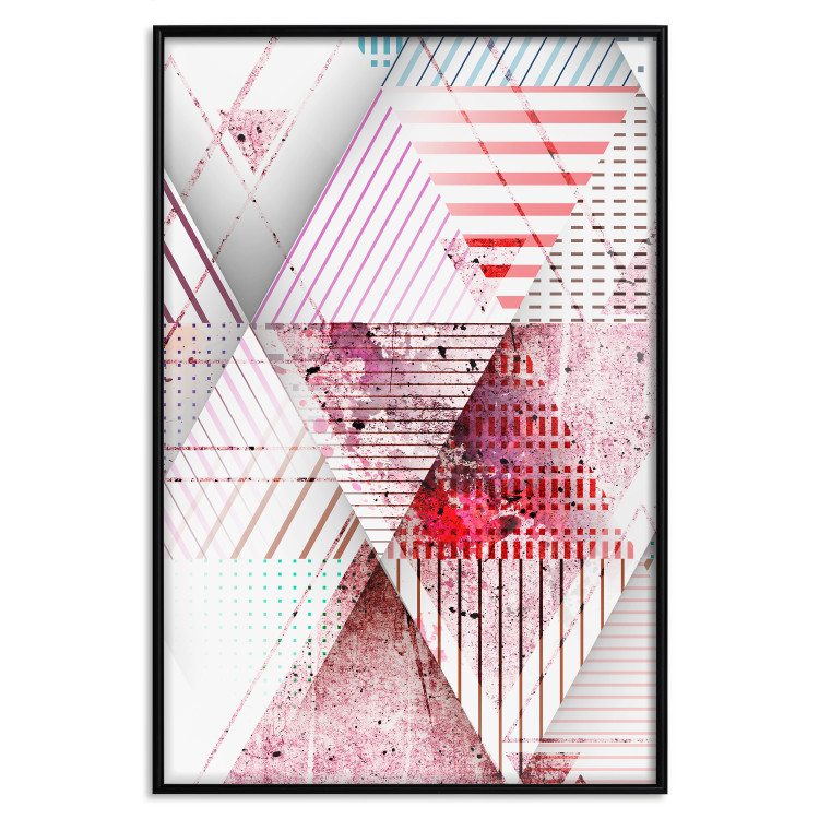 Wall Poster Geometric Triangle - colorful abstract composition in triangles 117206 additionalImage 23