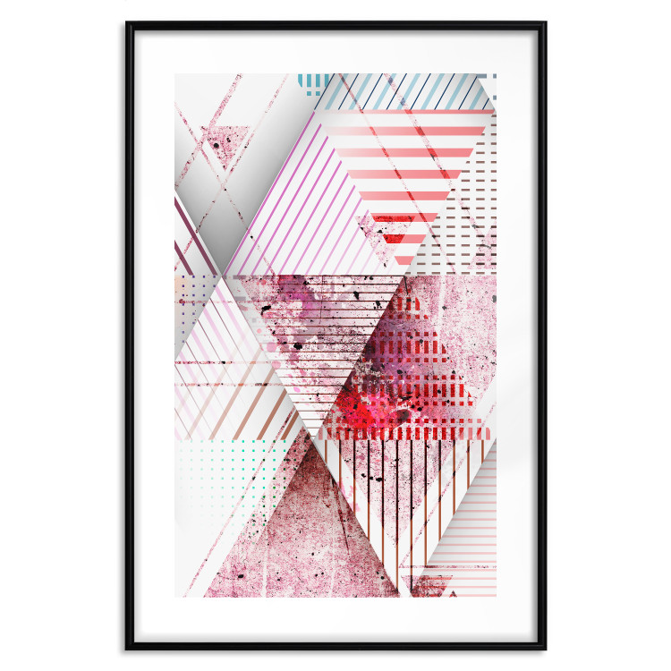 Wall Poster Geometric Triangle - colorful abstract composition in triangles 117206 additionalImage 16