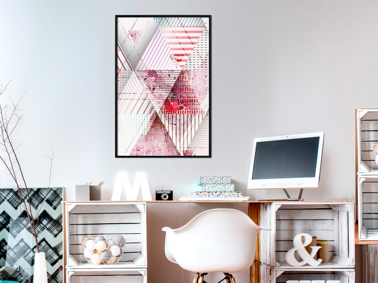 Wall Poster Geometric Triangle - colorful abstract composition in triangles 117206 additionalImage 5