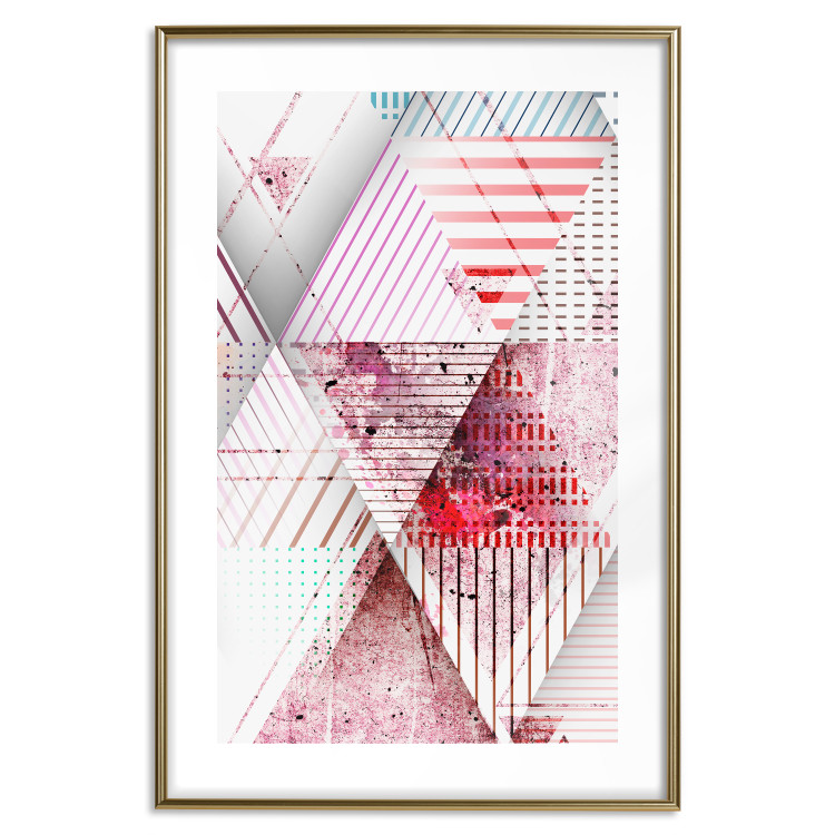 Wall Poster Geometric Triangle - colorful abstract composition in triangles 117206 additionalImage 15