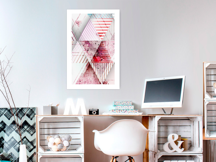 Wall Poster Geometric Triangle - colorful abstract composition in triangles 117206 additionalImage 4