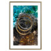 Poster Cassiopeia - colorful abstraction with two circles in gold and silver 117606 additionalThumb 16