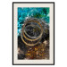 Poster Cassiopeia - colorful abstraction with two circles in gold and silver 117606 additionalThumb 18