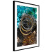 Poster Cassiopeia - colorful abstraction with two circles in gold and silver 117606 additionalThumb 11