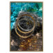 Poster Cassiopeia - colorful abstraction with two circles in gold and silver 117606 additionalThumb 20