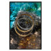 Poster Cassiopeia - colorful abstraction with two circles in gold and silver 117606 additionalThumb 18