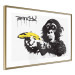 Poster Banana Gun - composition with a monkey and a yellow fruit in Banksy style 119206 additionalThumb 6