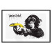 Poster Banana Gun - composition with a monkey and a yellow fruit in Banksy style 119206 additionalThumb 19