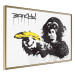 Poster Banana Gun - composition with a monkey and a yellow fruit in Banksy style 119206 additionalThumb 12