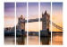 Room Divider Screen Sunset Bridge II - architecture of a bridge in London over the river 123306 additionalThumb 3