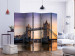 Room Divider Screen Sunset Bridge II - architecture of a bridge in London over the river 123306 additionalThumb 2