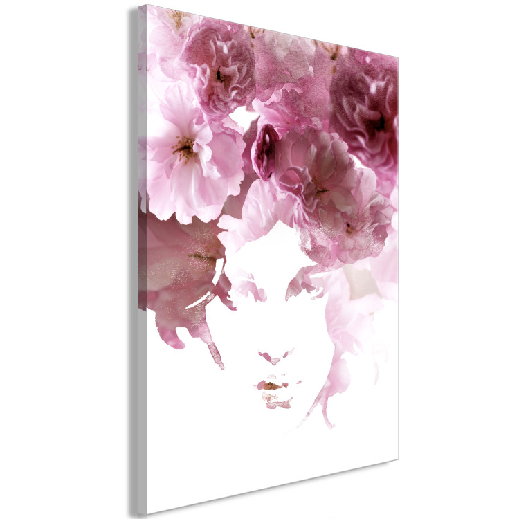 Canvas Print Floral woman portrait - abstract theme with woman and flowers 123406 additionalImage 2