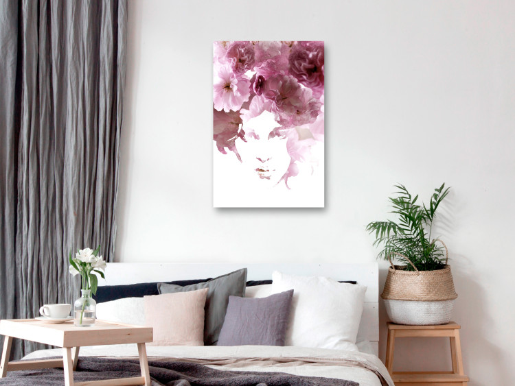 Canvas Print Floral woman portrait - abstract theme with woman and flowers 123406 additionalImage 3