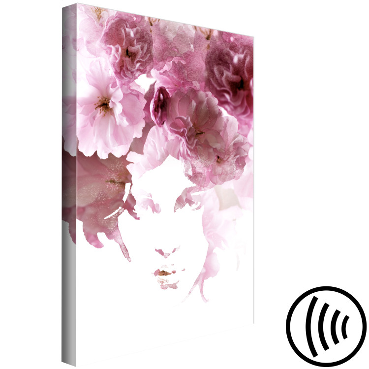 Canvas Print Floral woman portrait - abstract theme with woman and flowers 123406 additionalImage 6